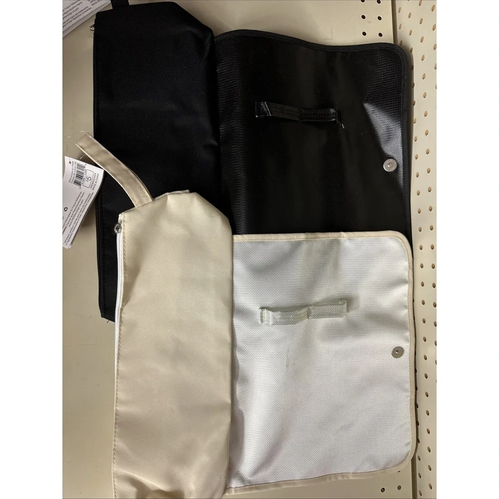 2Pk Travel Bag for Hair Tool Large Capacity with Built-in Heat Resistant Mat-NWT